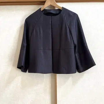 미사용 Style Note 노카라 자켓 광택