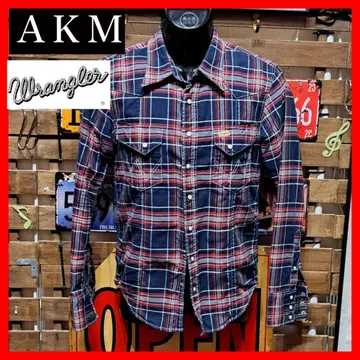 정가 2.9만 AKM x WRANGLER 웨스턴 체크 셔츠 M