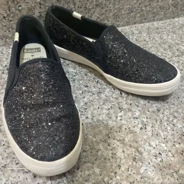 kate spade for Keds 콜라보 슬립온 글리터 블랙 23