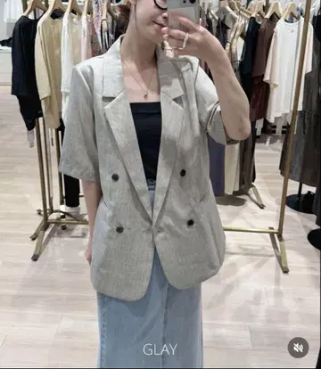 omekashi 하프 슬리브 자켓