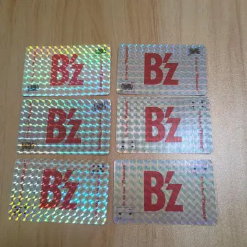 B'z 홀로그램 카드와 아티스트 사진 카드 6매 세트