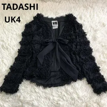 TADASHI 타다시 볼레로 노카라 가디건 비즈 프릴