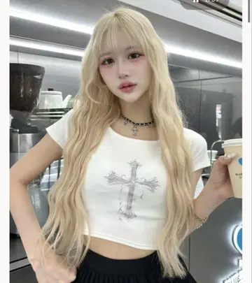 Darich 다리치 크로스 페이드 컴팩트 T셔츠 화이트