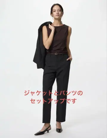 UNIQLO 감동 자켓 감동 팬츠 셋업 수트 블랙 XS