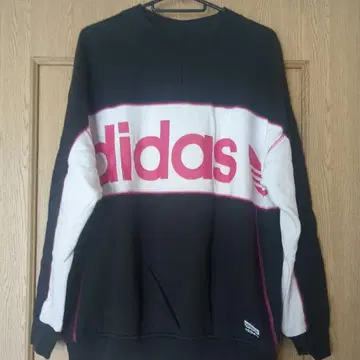adidas 트레이닝복 블랙/화이트/핑크 US S