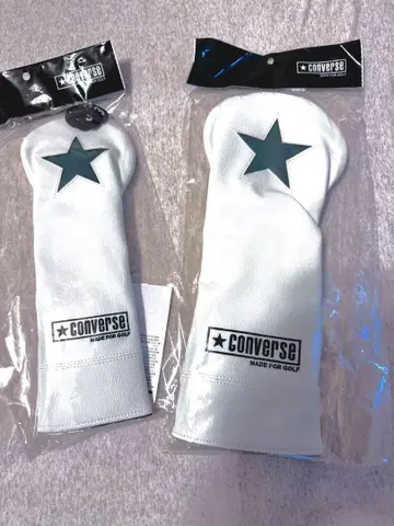 미사용 CONVERSE 골프 헤드 커버 2개 세트 드라이버, FW