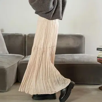 hinari 빈티지 새틴 와셔 스커트