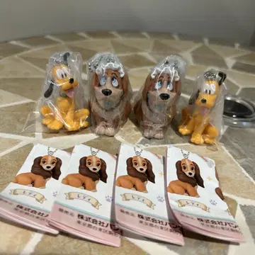 디즈니 캡슐 토이 나나 플루토 4개