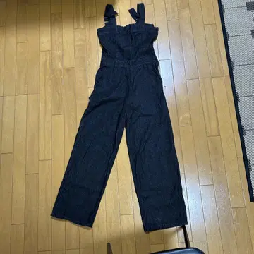 celon 다크 데님 멜빵바지 사이즈 F