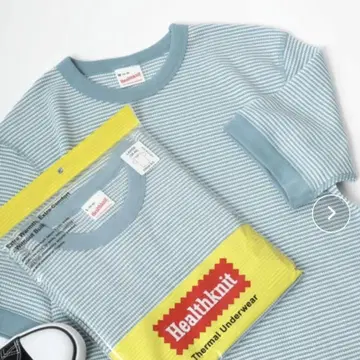 Healthknit 헬스니트 크루넥 반팔 T셔츠