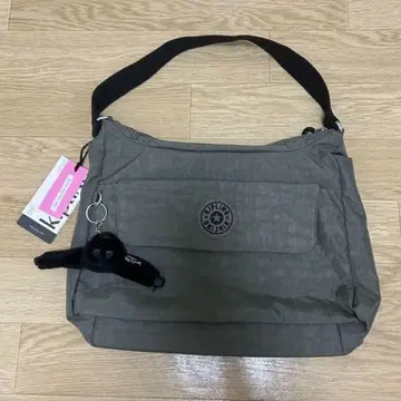 Kipling 그레이 백 키링 포함