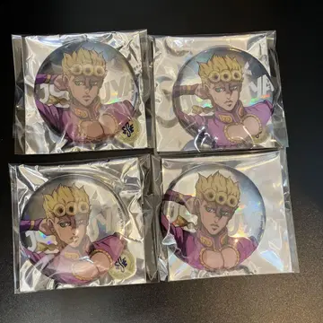 JOJO x SHIBUYA 죠르노 오로라 캔뱃지 4종 세트