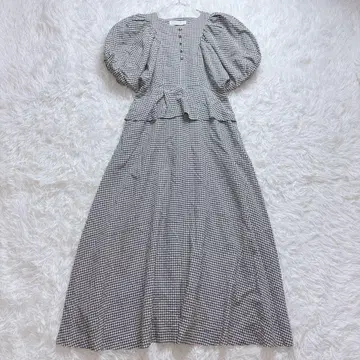 Herlipto Portofino Belted Check Dress M
