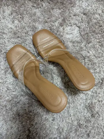 클리어 힐 샌들 23.5cm 37 andmary
