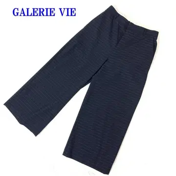 GALERIE VIE 슬랙스 팬츠 네이비 36 울 C2298