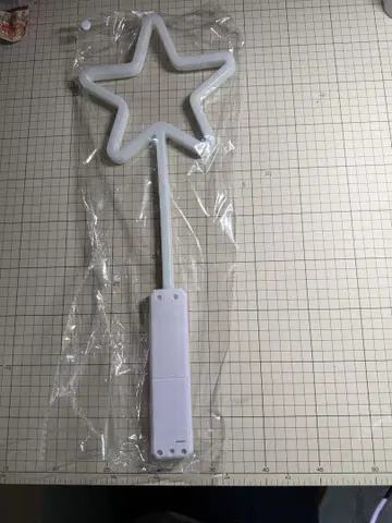 별 모양 응원봉 컬러풀 스트라이프