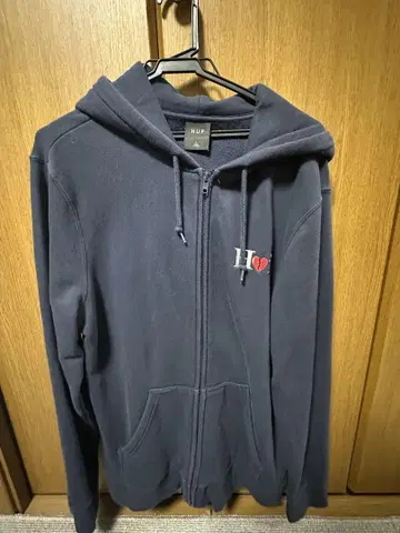 HUF 풀 집업 후드티