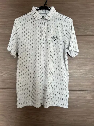 Callaway 아이콘 패턴 피케 셔츠 L