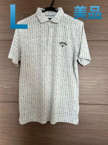 Callaway 아이콘 패턴 피케 셔츠 L