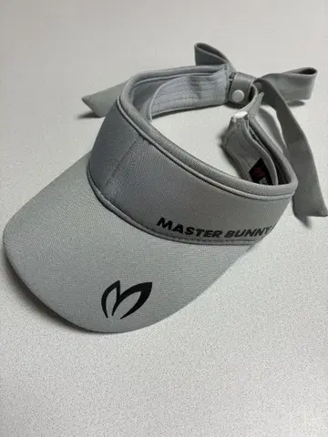 MASTER BUNNY 그레이 바이저 리본 포함