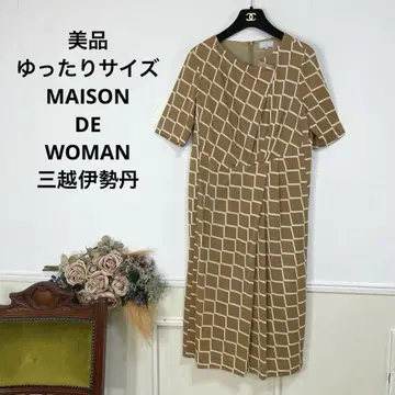 새상품급 루즈한 사이즈 MAISON DE WOMAN 미츠코시 이세탄