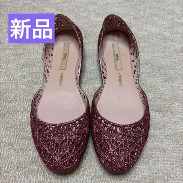 새상품 Melissa 캄파나 플랫슈즈 블랙 계열 24.5