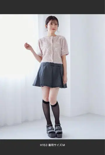 폭신폭신 리본 상의 핑크