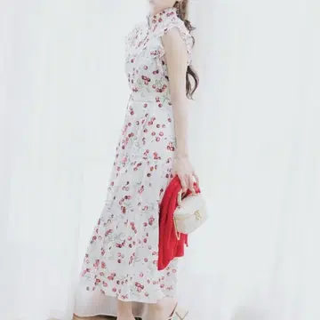 리리안캐럿 베리에이션 티어드 원피스