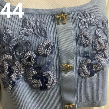 슈퍼 뷰티 44 택 포함 새 상품 비즈 자수 디자인 뷔스티에