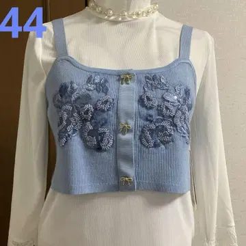 슈퍼 뷰티 44 택 포함 새 상품 비즈 자수 디자인 뷔스티에
