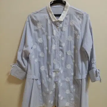 노아 7부 소매 블라우스