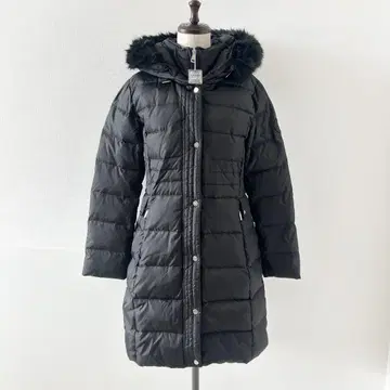 컨디션 최상 랄프 로렌 다운 코트 블랙 후드 퍼 M