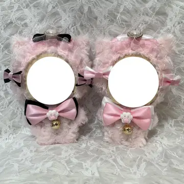 [ 2 세트 ] 옷 인형옷 블랙 고양이 화이트 핑크 커플 16 cm