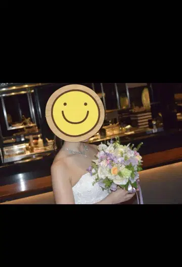 1회 사용 웨딩에도 잘 어울리는 스와로브스키 목걸이
