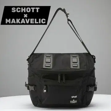 새상품급 SCHOTT x MAKAVELIC 블랙 완판템 숄더백