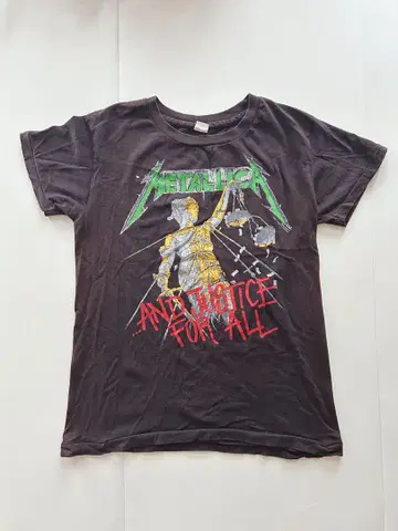 Metallica 티셔츠 블랙 Justice