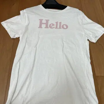 MADISONBLUE Hello T셔츠 화이트 핑크