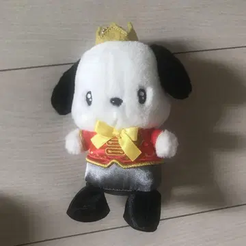 포차코 산리오 왕관 봉제 인형 키링