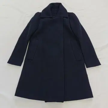 COS 네이비 울 코트