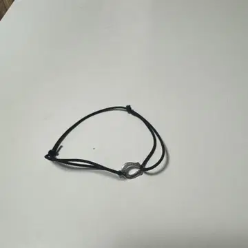 심파시 오브 소울 블랙 나일론 팔찌 호스슈 실버