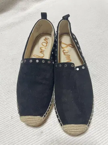 블랙 스웨이드 스터드 에스파드리유 Sam Edelman 샘에델만