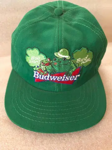 USA 버드와이저 캡 모자 프로그 개구리 budweiser