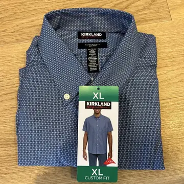 KIRKLAND XL 커스텀 핏 노-아이론 셔츠