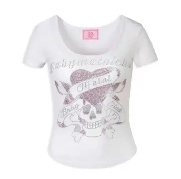 Babymetalclub twinkle skull t White