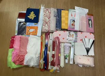 기모노 잡화 묶음 판매.