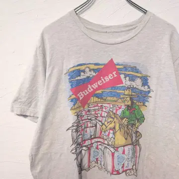 90년대 Budweiser 버드와이저 기업 티셔츠 아트 빈티지