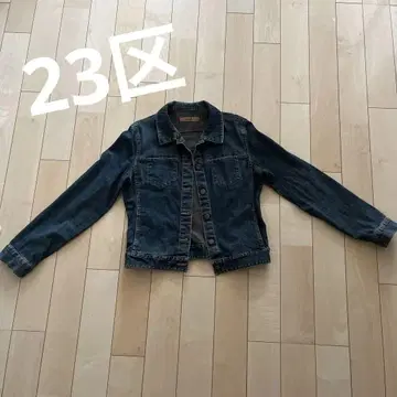 다크 데님 데님 재킷 23구 스트레치 소재 40 사이즈