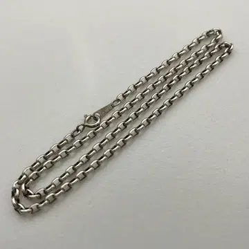 실버 925 오벌 갑마루 체인 40cm