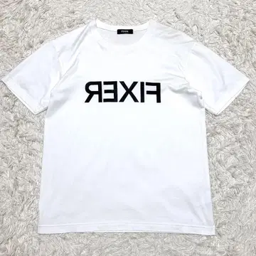 FIXER Reverse Print Crew Neck T-shirt S