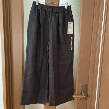 무인양품 린넨 이지 와이드 팬츠 M
